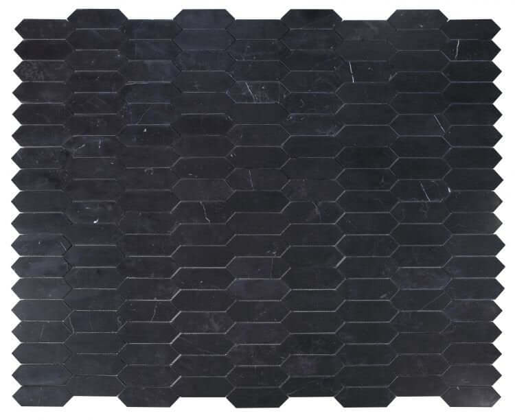 Elongated Hex Marquina 11.75 x 15 - Hey Tiles