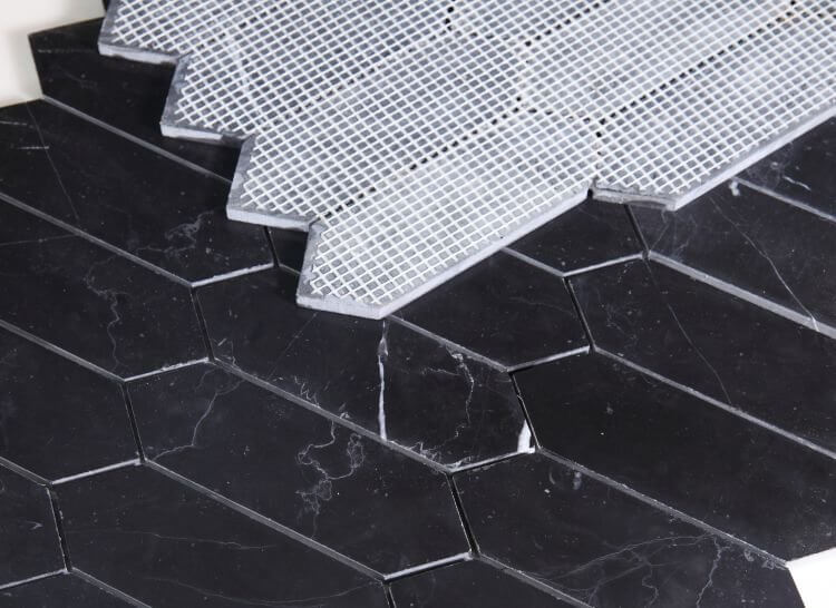 Elongated Hex Marquina 11.75 x 15 - Hey Tiles