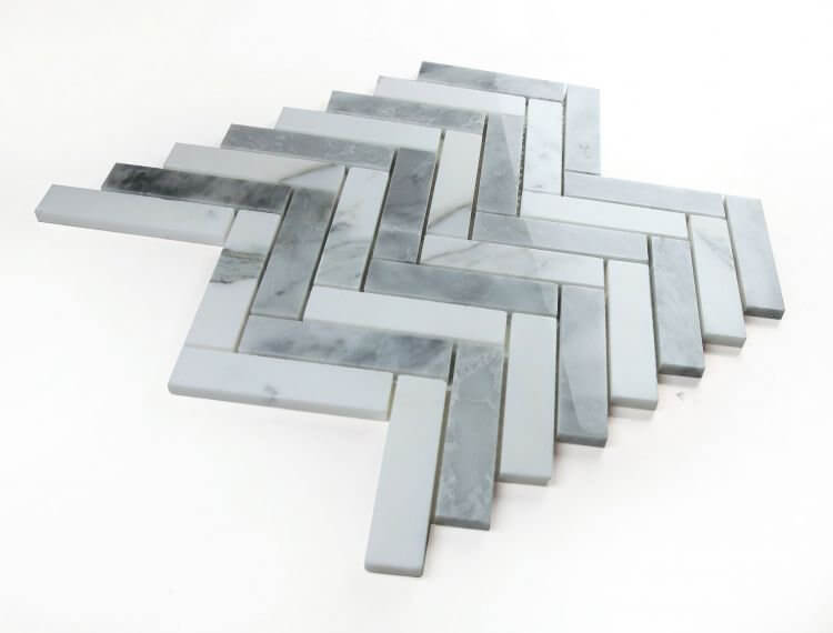 Herringbone City Grey 11.25 x 11.25 - Hey Tiles