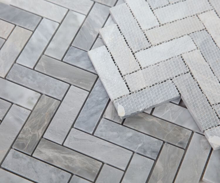 Herringbone Italian Grey 11 x 12.5 - Hey Tiles