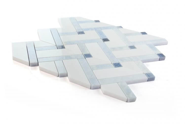 Herringbone Royal Sapphire 11.75 x 12.25 - Hey Tiles