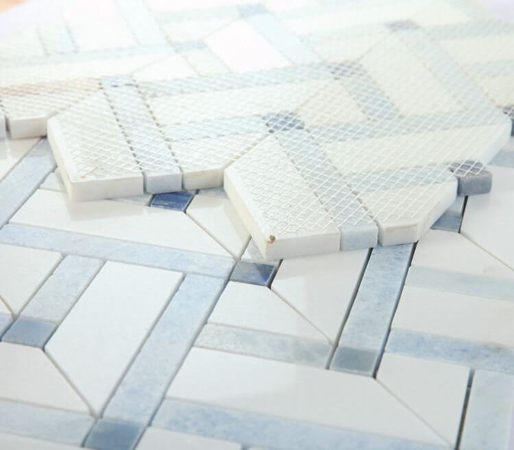 Herringbone Royal Sapphire 11.75 x 12.25 - Hey Tiles