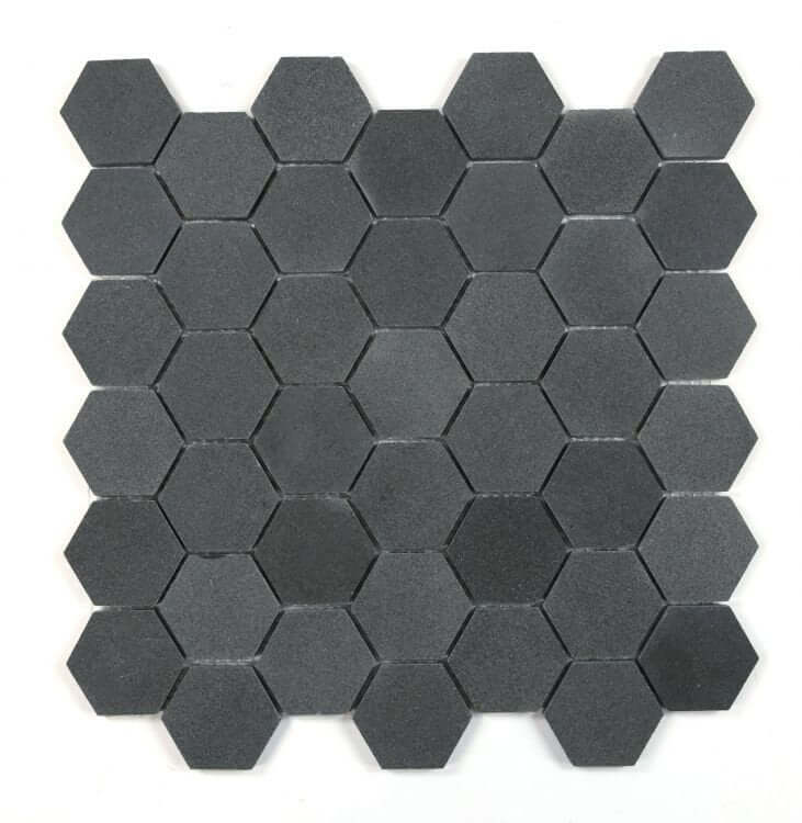 Hexagon Basalt 2 x 2 11.75 x 12 - Hey Tiles