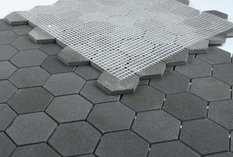 Hexagon Basalt 2 x 2 11.75 x 12 - Hey Tiles