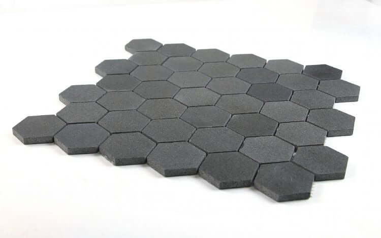 Hexagon Basalt 2 x 2 11.75 x 12 - Hey Tiles