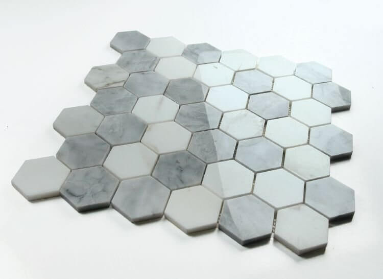 Hexagon City Grey 2 x 2 11.75 x 12 - Hey Tiles