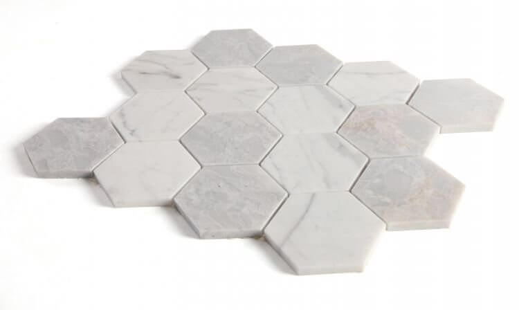 Hexagon City Grey 3 x 3 10.25 x 11.75 - Hey Tiles