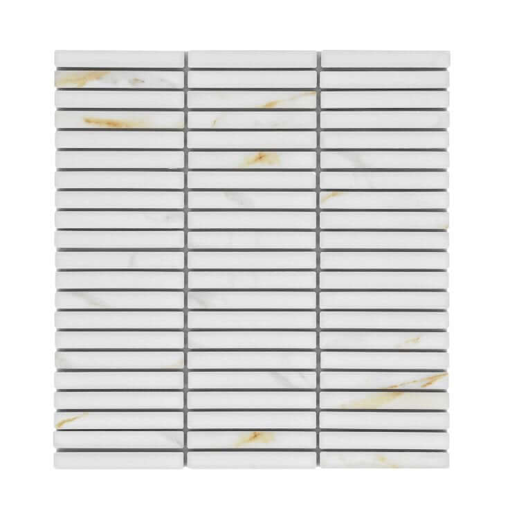 Hulu Calacatta Band Matte 11.25 x 12 - Hey Tiles