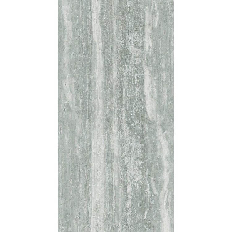 I - Travertini Grey Glossy 24 x 48 - Hey Tiles