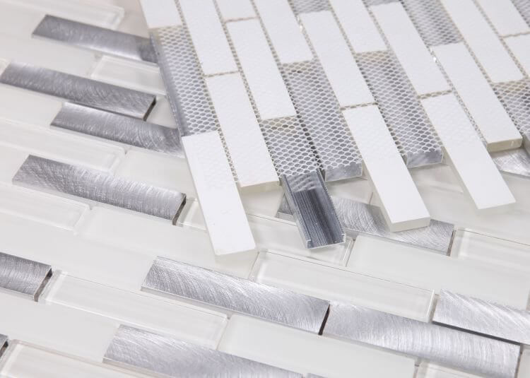 Linear Aluminum 11.75 x 11.75 - Hey Tiles