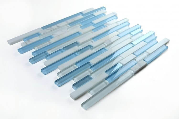 Linear Carrara Blue 11.75 x 12 - Hey Tiles