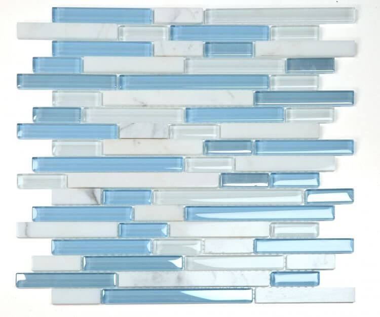 Linear Carrara Blue 11.75 x 12 - Hey Tiles