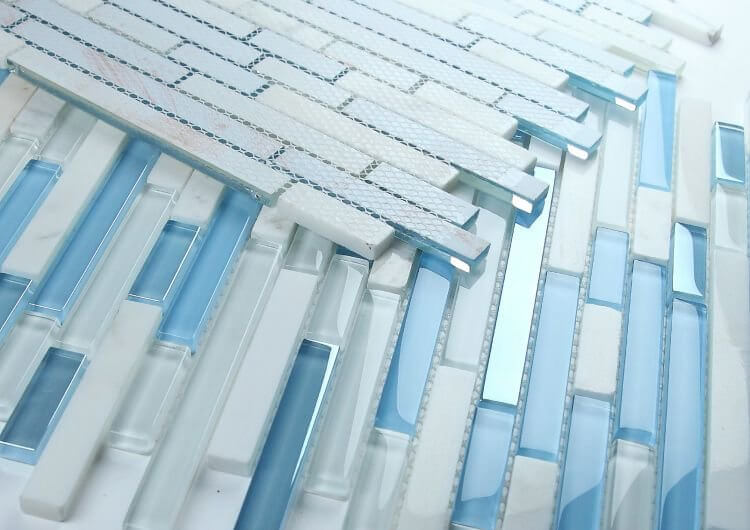 Linear Carrara Blue 11.75 x 12 - Hey Tiles