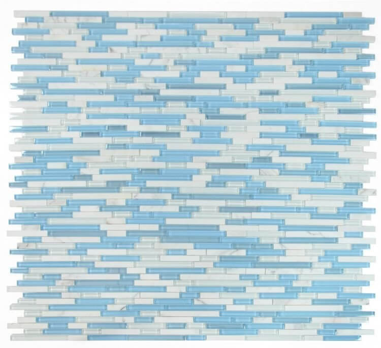 Linear Carrara Blue 11.75 x 12 - Hey Tiles