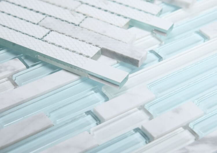 Linear Carrara Turquoise 11.75 x 12 - Hey Tiles