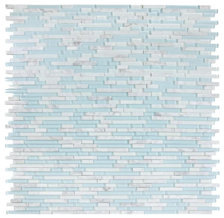 Linear Carrara Turquoise 11.75 x 12 - Hey Tiles