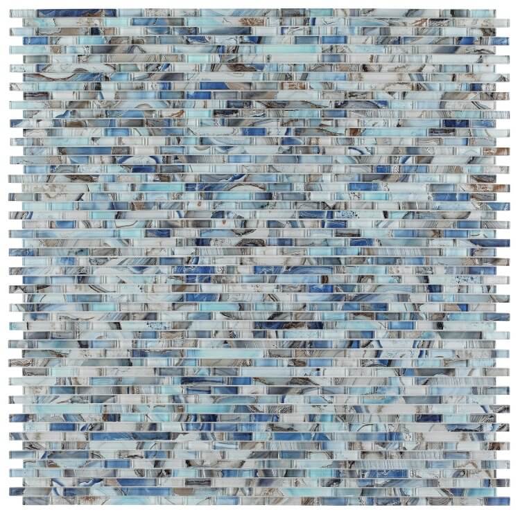Linear Shell Blue 11.75 x 12 - Hey Tiles
