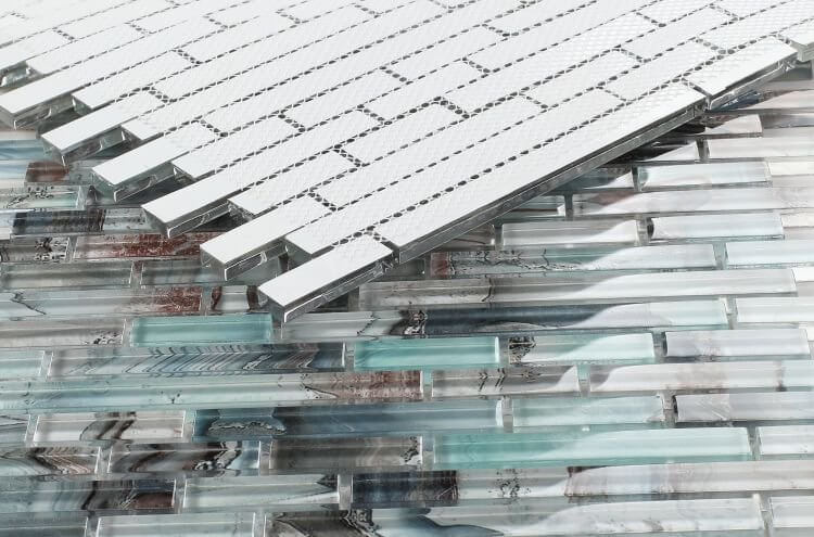 Linear Shell Green 11.75 x 12 - Hey Tiles