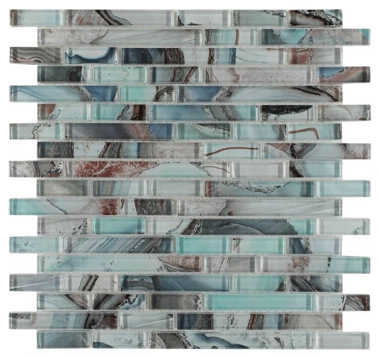 Linear Shell Green 11.75 x 12 - Hey Tiles