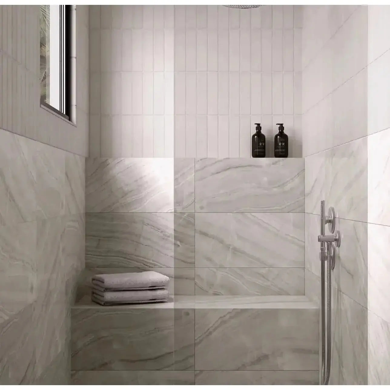 Makoto 2.5" x 10" Matte Ceramic Wall Tile in Shoji White - Hey Tiles