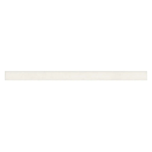 Makoto .5" x 8" Matte Ceramic Jolly Miter Edge Trim in Shoji White - Hey Tiles