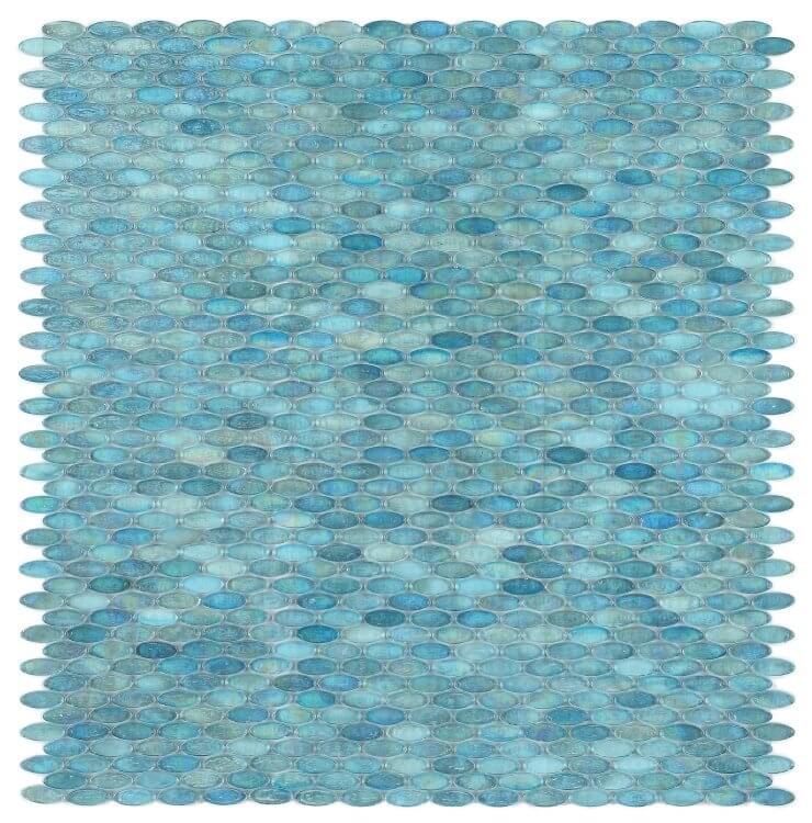 Malibu Turquoise Pebble (Mapei Adesilex - P10 REQUIRED) 11 x 11.50 - Hey Tiles