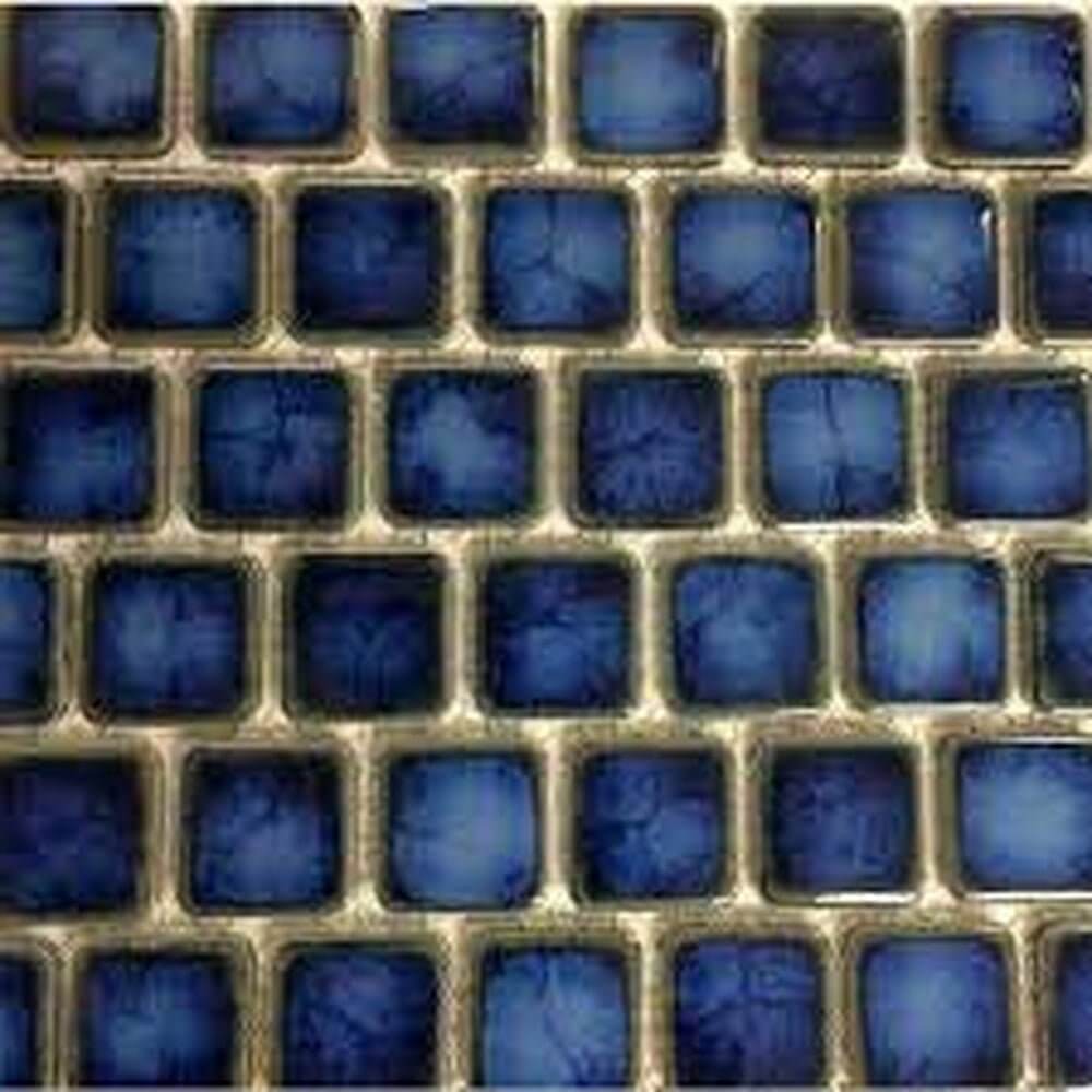 Marble Blue 1x1 Fujiwa Pool Tile Peb Series - Hey Tiles