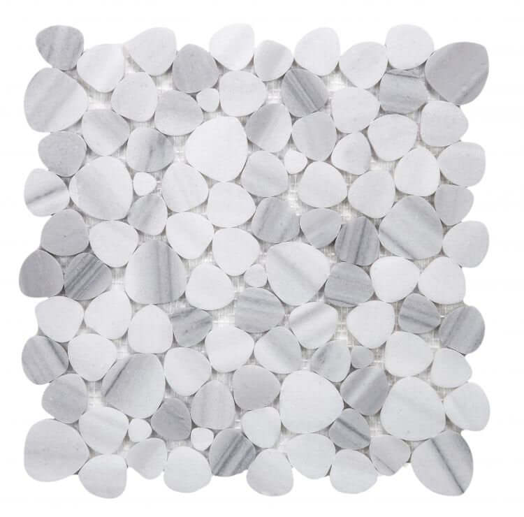 Marmara White Pebble 12 x 12 - Hey Tiles
