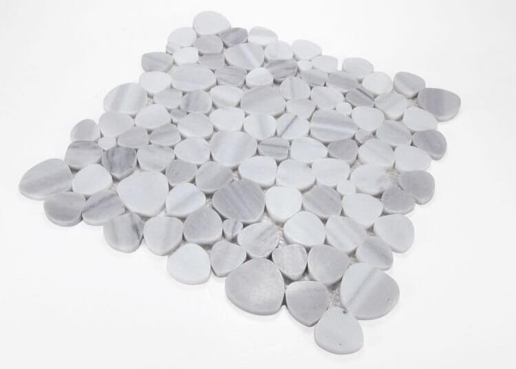 Marmara White Pebble 12 x 12 - Hey Tiles