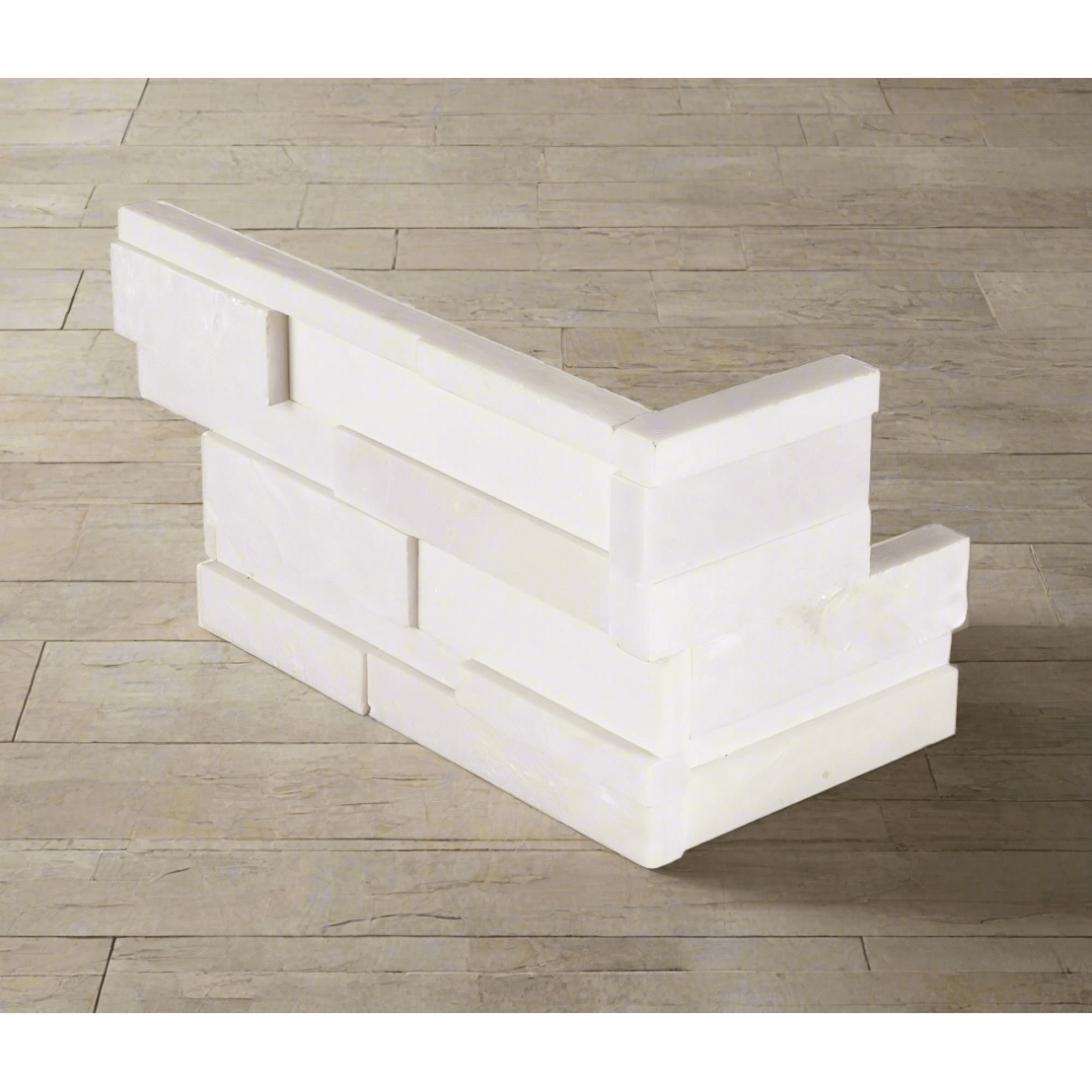 MSI Arctic White 3D Honed 6x18 Corner L Shape - Hey Tiles