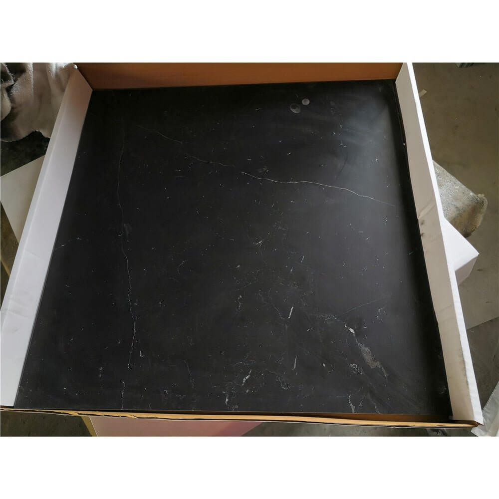 Nero Marquina Marble Honed 24" X 24" - Hey Tiles