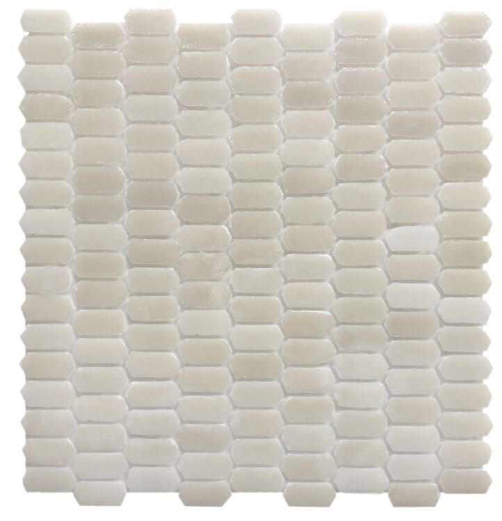 Neutra 01.Bianco Long Hexagon 11.25 x 11.5 - Hey Tiles