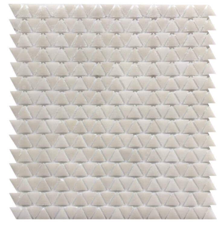 Neutra 01.Bianco Triangle 11 x 12 - Hey Tiles