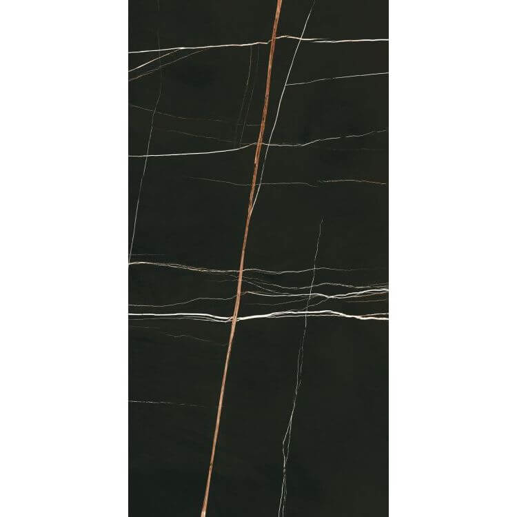 Noir Black Polished 24 x 48 - Hey Tiles