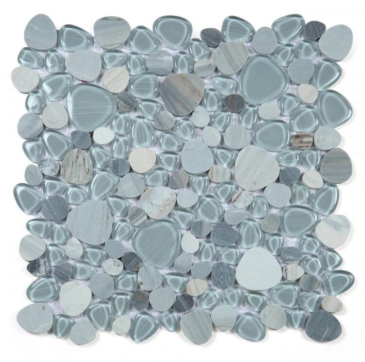 Peach Blue 12 x 12 - Hey Tiles