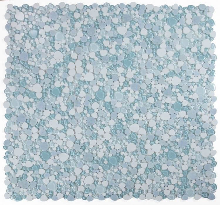 Peach Crystal Ocean 12 x 12 - Hey Tiles