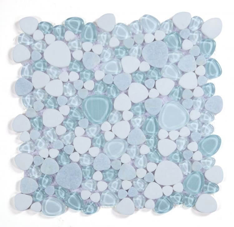 Peach Crystal Ocean 12 x 12 - Hey Tiles