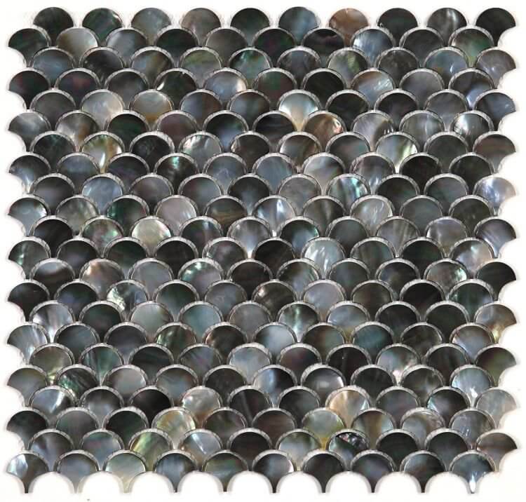 Pearl Black Scale 11.75 x 11.75 - Hey Tiles