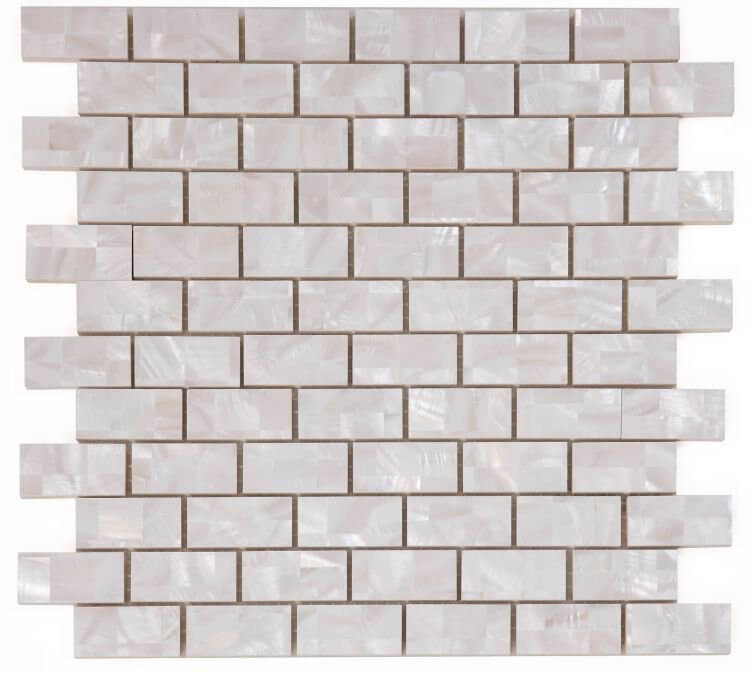 Pearl Large Brick 11.75 x 11.75 - Hey Tiles