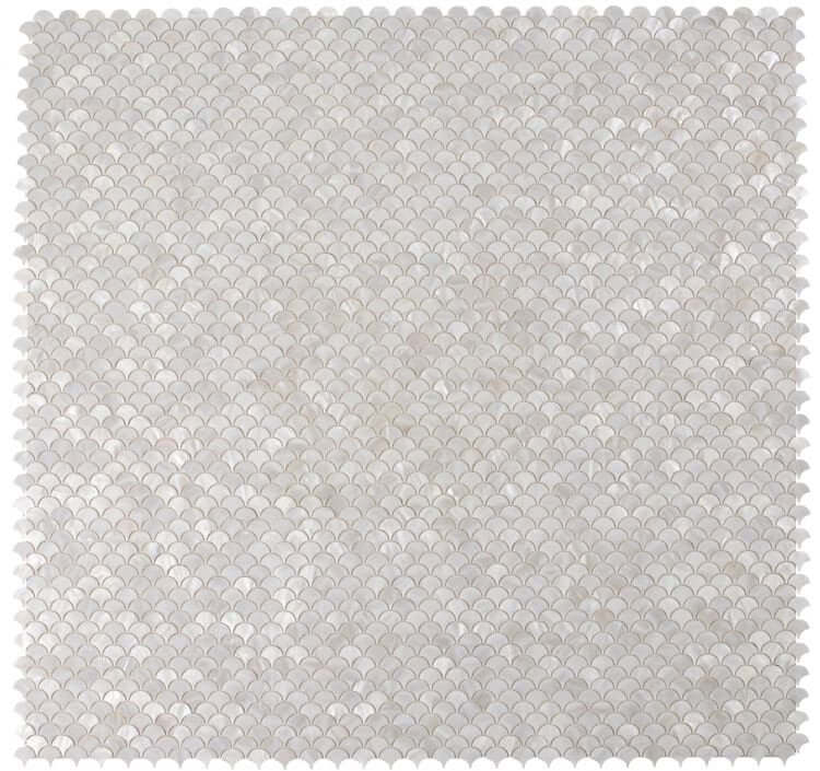 Pearl White Scale 11.75 x 11.75 - Hey Tiles