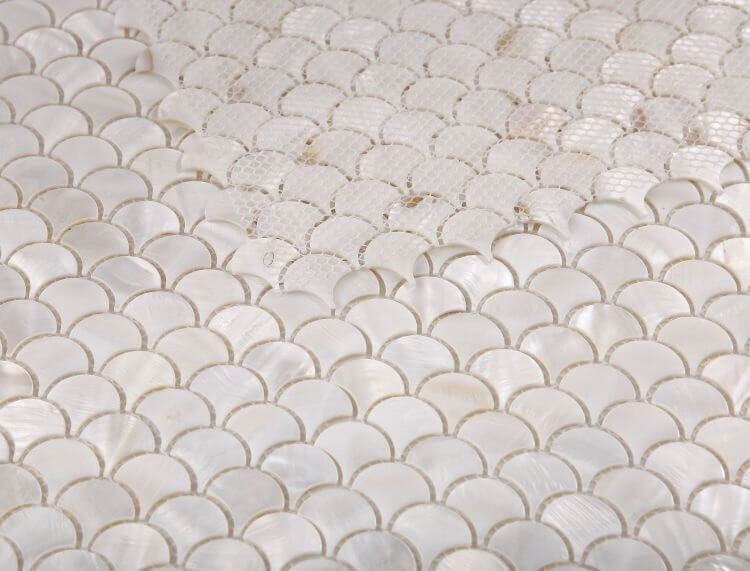 Pearl White Scale 11.75 x 11.75 - Hey Tiles