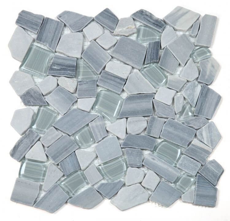Pebble Blue 12 x 12 - Hey Tiles