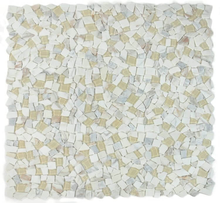 Pebble Calacatta Gold 12 x 12 - Hey Tiles