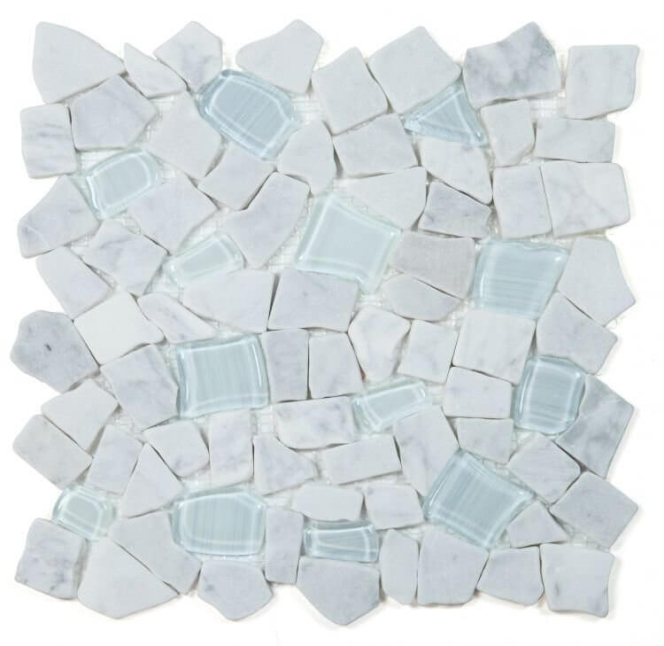 Pebble Carrara 12 x 12 - Hey Tiles