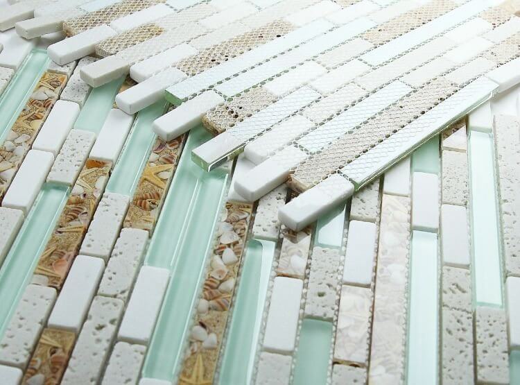 Pelasgus Light 11.75 x 12 Mosaic Tile - Hey Tiles