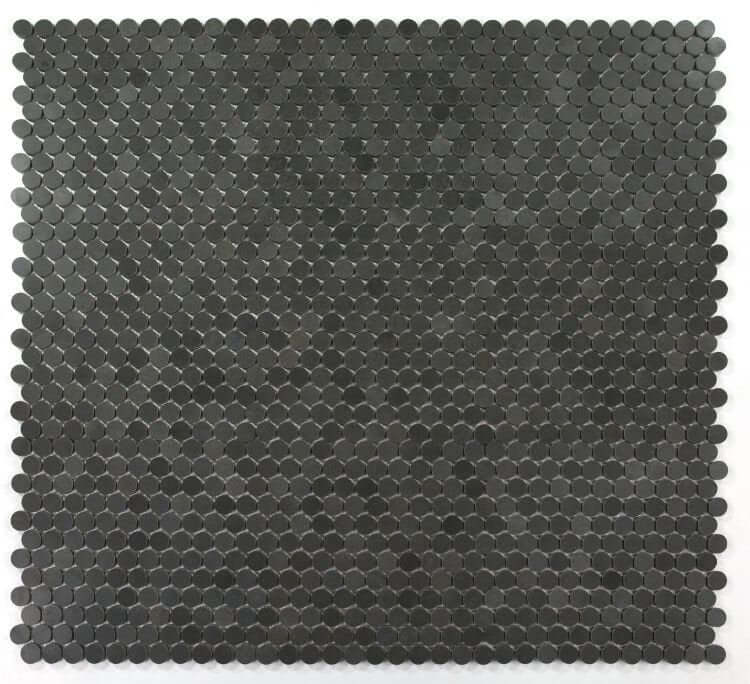 Penny Marble Basalt 11 x 11.75 Mosaic Tile - Hey Tiles