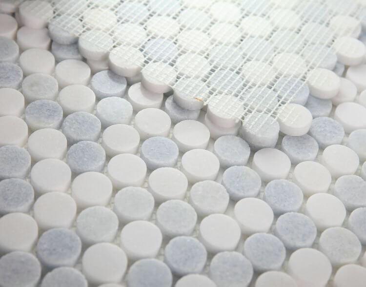 Penny Marble Crystal Ocean 11 x 11.5 - Hey Tiles