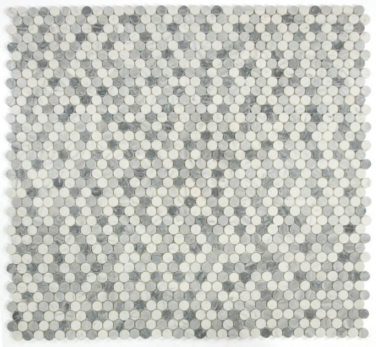 Penny Marble Dusk Polished 11 x 11.75 - Hey Tiles