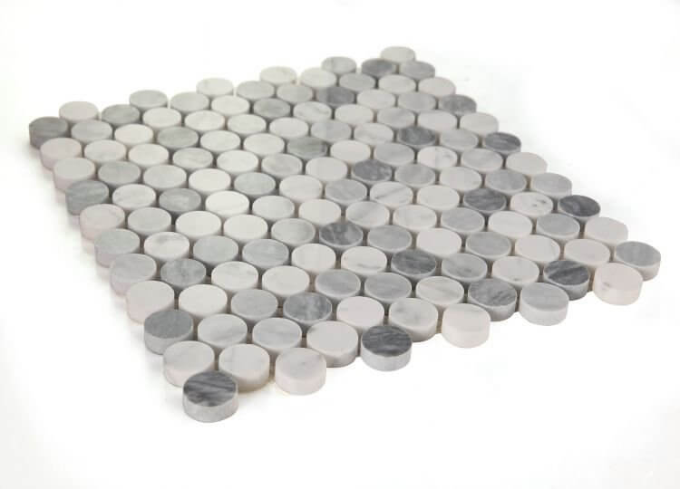 Penny Marble Dusk Polished 11 x 11.75 - Hey Tiles