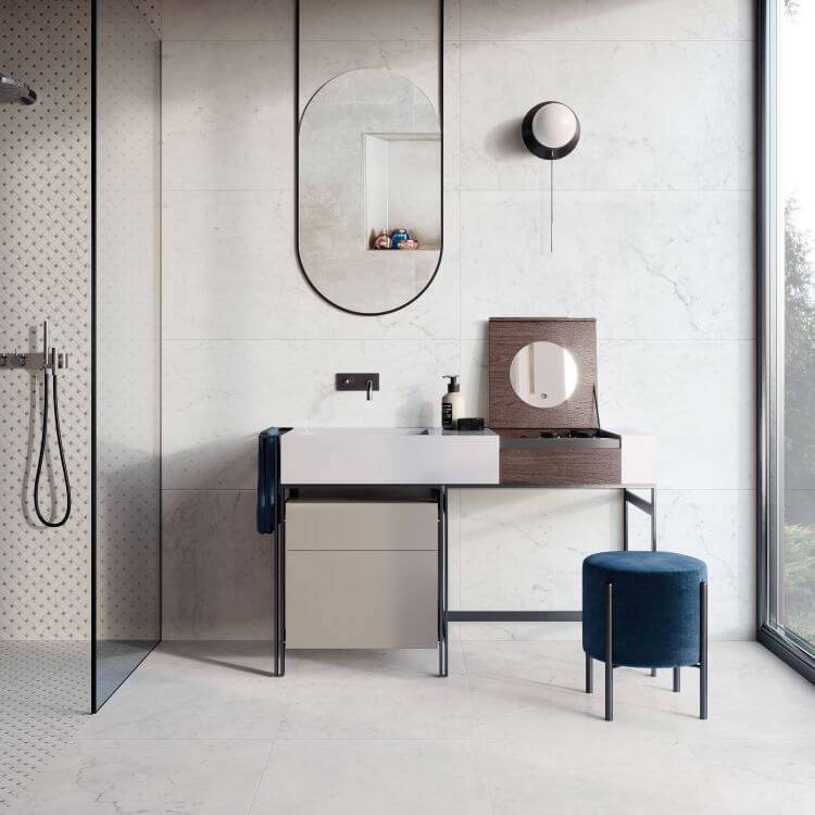 Pure Carrara Lux 24 x 48 - Hey Tiles